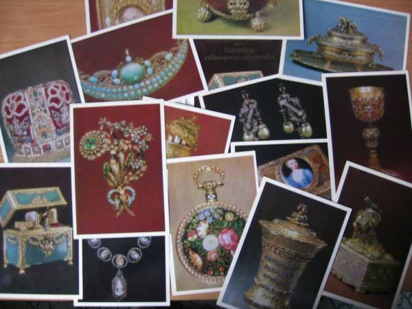     
Set of postal cards Masterpieces of jewellery