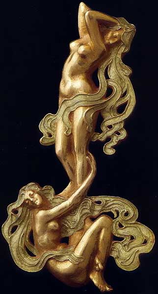 ...  
Two girls by Rene J. Lalique